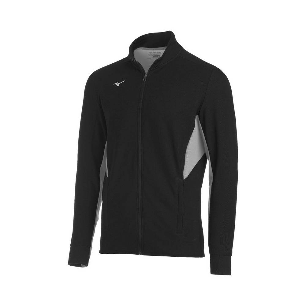 Mizuno Elite Thermal Férfi Jacke Fekete/Szürke HZF169704